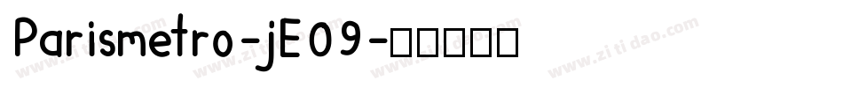 Parismetro-jE09字体转换