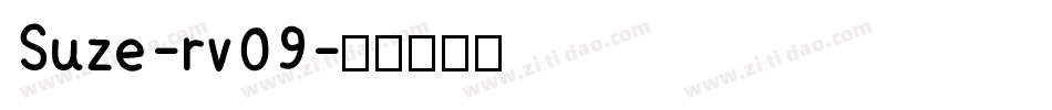 Suze-rv09字体转换