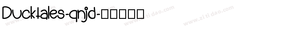Ducktales-qnjd字体转换