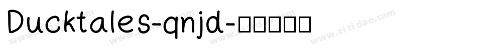 Ducktales-qnjd字体转换