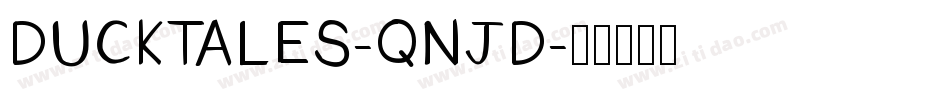 Ducktales-qnjd字体转换