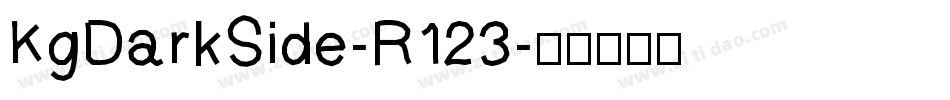 KgDarkSide-R123字体转换