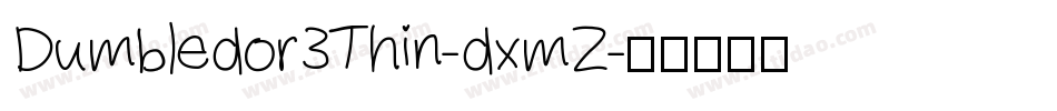 Dumbledor3Thin-dxmZ字体转换