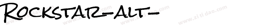 Rockstar-alt字体转换
