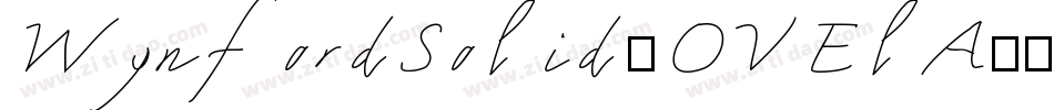 WynfordSolid-OVElA字体转换