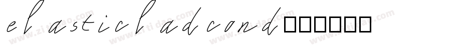 elasticladcond字体转换