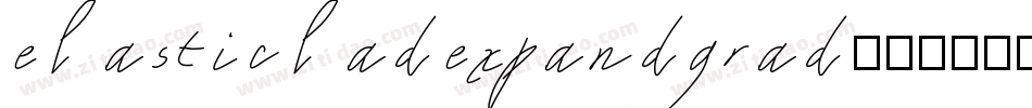 elasticladexpandgrad字体转换