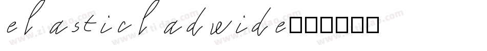 elasticladwide字体转换
