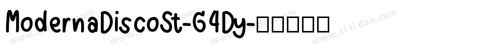 ModernaDiscoSt-G4Dy字体转换