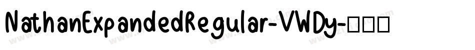 NathanExpandedRegular-VWDy字体转换
