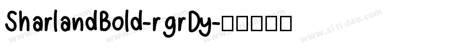 SharlandBold-rgrDy字体转换