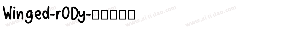 Winged-r0Dy字体转换