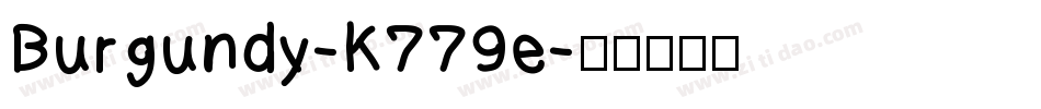 Burgundy-K779e字体转换