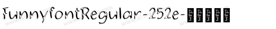 FunnyfontRegular-252e字体转换