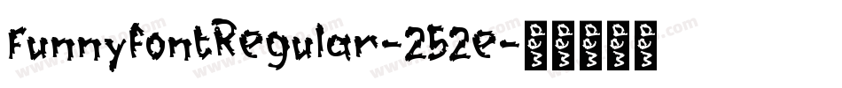 FunnyfontRegular-252e字体转换