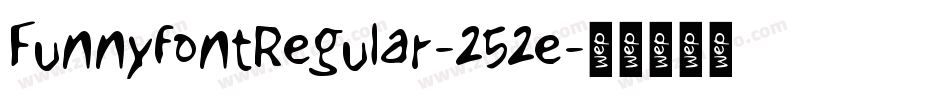 FunnyfontRegular-252e字体转换