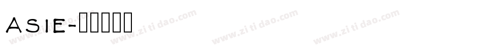 Asie字体转换