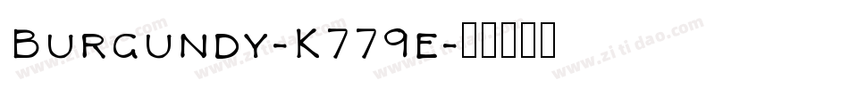 Burgundy-K779e字体转换