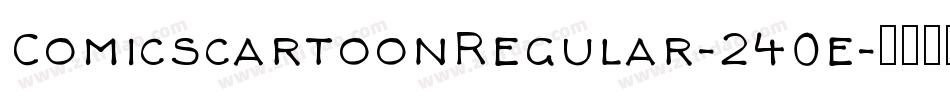 ComicscartoonRegular-240e字体转换