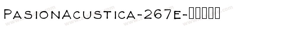 PasionAcustica-267e字体转换