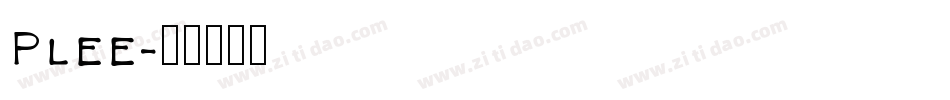 Plee字体转换
