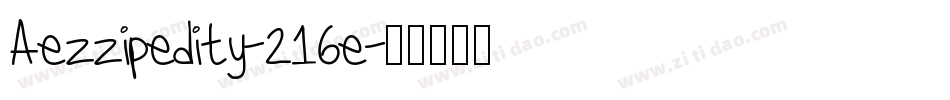 Aezzipedity-216e字体转换