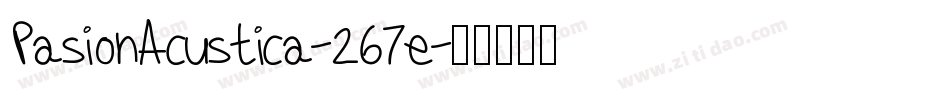 PasionAcustica-267e字体转换