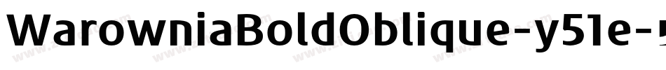 WarowniaBoldOblique-y51e字体转换