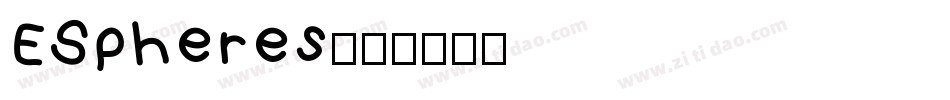 ESpheres字体转换