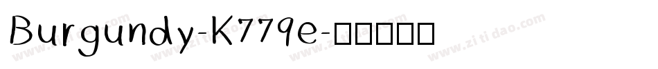 Burgundy-K779e字体转换
