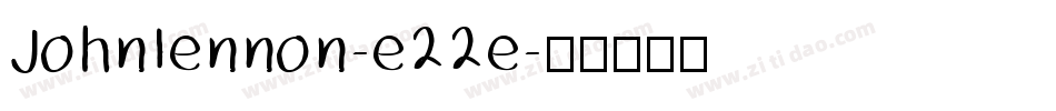 Johnlennon-e22e字体转换