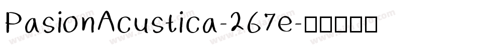 PasionAcustica-267e字体转换