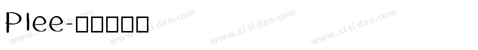 Plee字体转换
