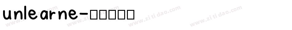 unlearne字体转换