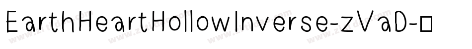EarthHeartHollowInverse-zVaD字体转换