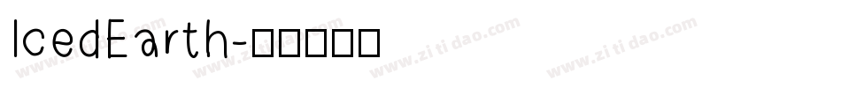 IcedEarth字体转换