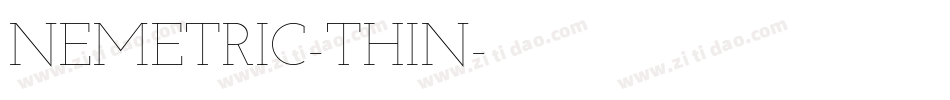 NEMETRIC-THIN字体转换