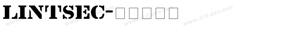 LINTSEC字体转换