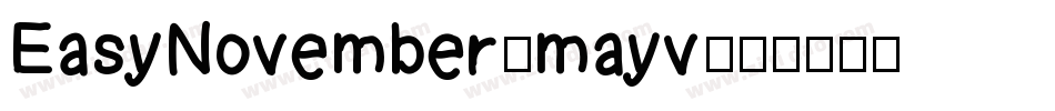 EasyNovember-mayv字体转换