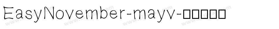 EasyNovember-mayv字体转换