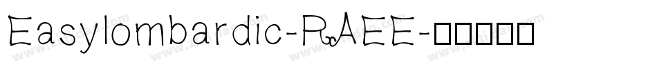 Easylombardic-RAEE字体转换