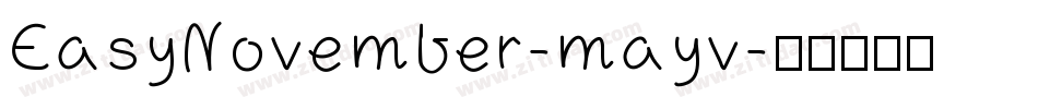 EasyNovember-mayv字体转换