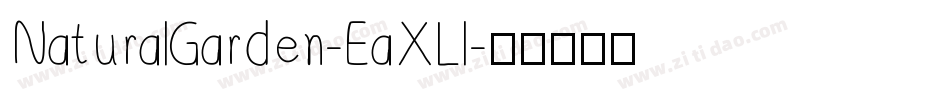 NaturalGarden-EaXLl字体转换