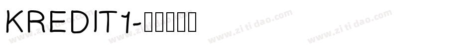 KREDIT1字体转换