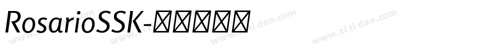 RosarioSSK字体转换