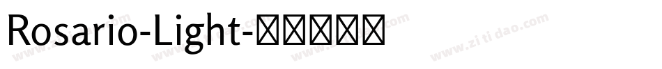 Rosario-Light字体转换
