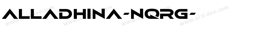 Alladhina-nqRg字体转换