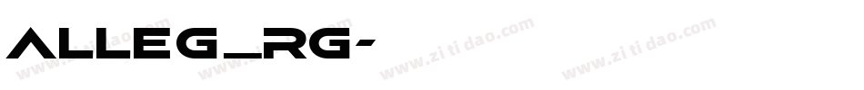 Alleg_Rg字体转换