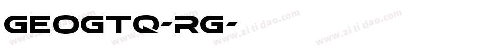 Geogtq-Rg字体转换