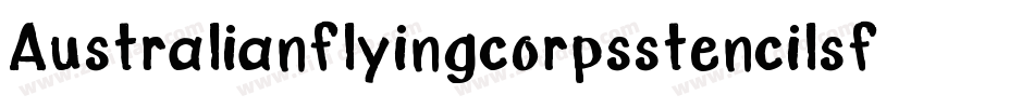 Australianflyingcorpsstencilsf-JOEm字体转换